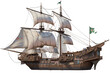 Pirate_ship, transparent background
