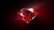 Red tinted background with a shiny diamond in the center