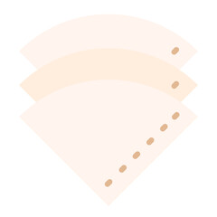 Illustration of Coffee Filter Paper design Icon