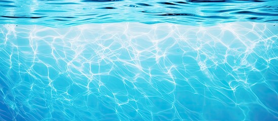 Poster - Swimming pool water with rippling detail in the background