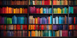 © sam - colourful books on a shelf