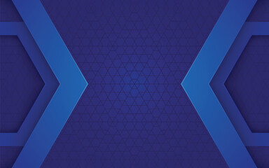 Canvas Print - blue arrow layers background textured