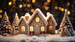 Gingerbread House Christmas Scene