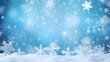 © 亜矢子 松林 - Snowflake background. Close up of winter snow. Christmas background. Copy space for text. Generative AI.
