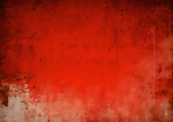 Red metal wall texture in grunge style, seamless rusty metal patina, high quality, generative AI