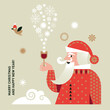 Christmas and New Year Greeting card