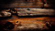 Old wood texture Weathered farmhouse wooden background. Generative Ai.