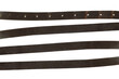 A set of leather strips isolated on a transparent background. leather belt