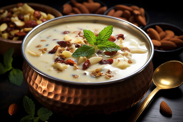 Wall Mural - Basundi or rabri is an Indian sweet mostly in Maharashtra, Gujarat, Andhra Pradesh, Telangana