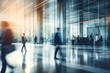 © Paula - business people walking and communicating in modern building