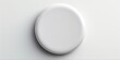 © AIGen - Round White Badge Pin Brooch Mock-Up. Isolated Three-Dimensional Button Push Blank Badge Pin 3D Rendering