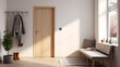 © Fox_Dsign - entrée d'appartement avec petit banc et porte manteaux