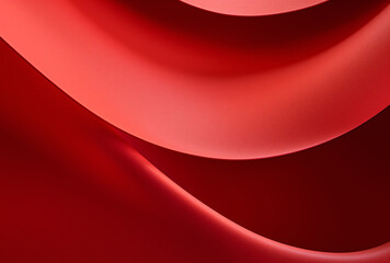 Rounded waves Red Paper Texture Background