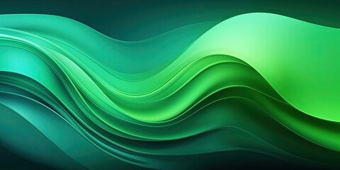 Wall Mural - abstract colorful neon green colors and gradients waves texture background panorama banner for web d