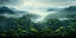 © Coosh448 - Beautiful bird's - eye view of the rainforest. Aerial view. Panoramic shot.