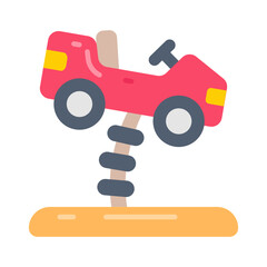 Wall Mural - Playground Car icon in vector. Illustration