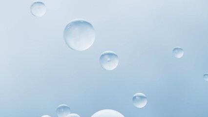 Blue water drop background, 3d rendering.