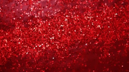 Wall Mural - Shiny red glitter abstract background with bokeh effect