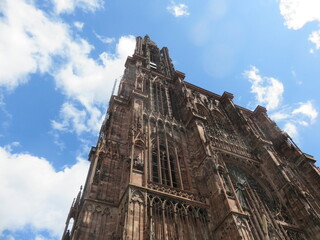 Sticker - Cathédrale de Strasbourg, Patrimoine mondial de l'UNESCO, Strasbourg, Bas-Rhin, France, Alsace