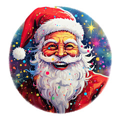 Happy Santa Christmas Sticker