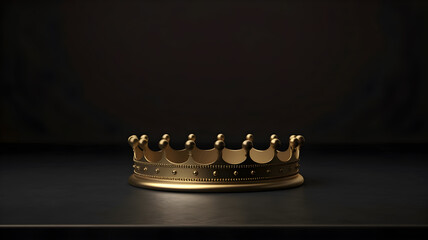 Wall Mural - Minimalist golden crown