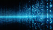 © standret - Blue digital binary data on computer screen background Banner