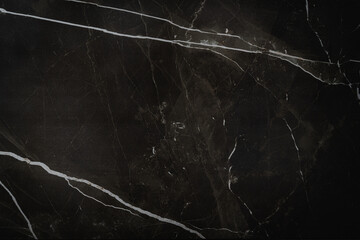 Canvas Print - Polished Black Marble Texture. Calacatta tile background for interior decoration and ceramic tile inkjet.