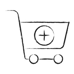 Poster - Hand drawn Cart Add icon