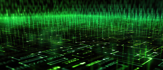 Abstract computer code (green)