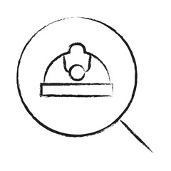 Poster - Hand drawn Search icon