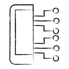 Sticker - Hand drawn Tab Circuit icon