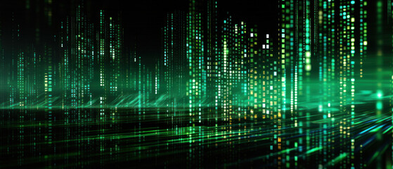 Abstract computer code (green)