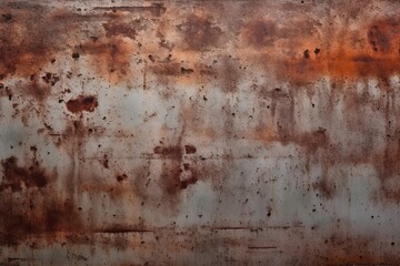 Wall Mural - Rustic Patina: Flat Metal Abstract Background with Textured Elegance