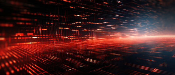 Abstract computer code (red)