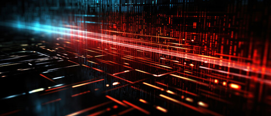 Abstract computer code (red)