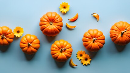 Wall Mural - easter eggs and flowers