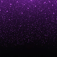 Wall Mural - glowing background of sparkling particles. christmas concept. purple glitter light effect. luxury li