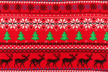 Poster - Christmas jumper geometric ornament