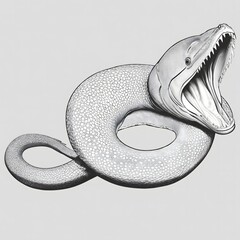 Moray eel illustration Ai Generative