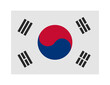© noche - flag of south korea on transparent background