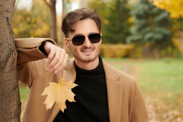 Poster - enjoying autumn day