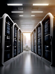 Database and Data store concept created with Ai