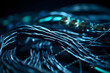 © Canities - Close up of a network cables for high tech connect in internet data center. Technology background