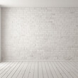 © Nataly - Background Texture of a clean white bricks Wall,perfect alignment ,Minimal Style,Use for wall poster