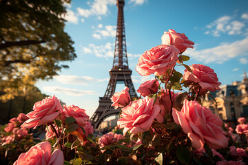 Wall Mural - paris. eiffel tower in the morning