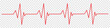 Heartbeat red line icon. EKG and cardio symbol. Vector illustration isolated on transparent background