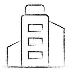 Wall Mural - Hand drawn Building icon