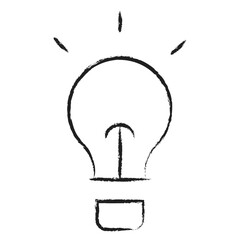 Wall Mural - Hand drawn Idea bulb icon