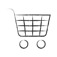 Canvas Print - Hand drawn Cart icon