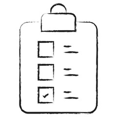 Poster - Hand drawn Checklist icon